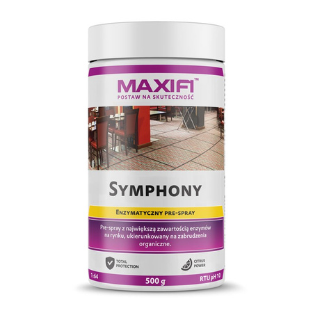 MAXIFI SYMPHONY 500G – PRE-SPRAY DO USUWANIA ZABRUDZEŃ POCHODZENIA ORGANICZNEGO