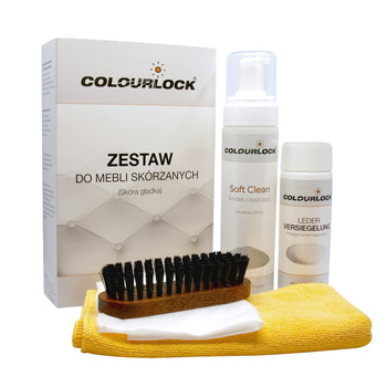 ZESTAW COLOURLOCK DO PIELĘGNACJI MEBLI SKÓRZANYCH - CZYSZCZENIE SKÓRY GŁADKIEJ