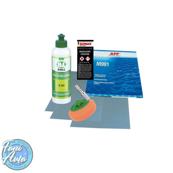 ZESTAW DO RENOWACJI REFLEKTORÓW - POLEROWANIE LAMP I ZABEZPIECZENIE