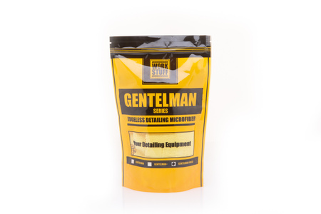 WORK STUFF GENTLEMAN BASIC YELLOW – DELIKATNA MIKROFIBRA BEZ OBSZYCIA, 40X40CM, 350GSM