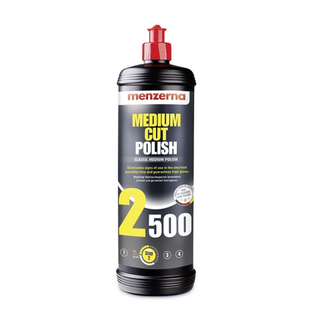 MENZERNA 2500 MEDIUM CUT POLISH 1L - ŚREDNIO ŚCIERNA PASTA POLERSKA