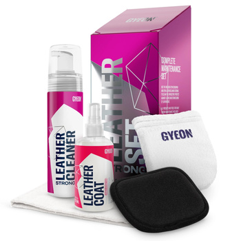 GYEON Q2M LEATHER SET STRONG - ZESTAW DO PIELĘGNACJI MOCNO ZABRUDZONEJ SKÓRY