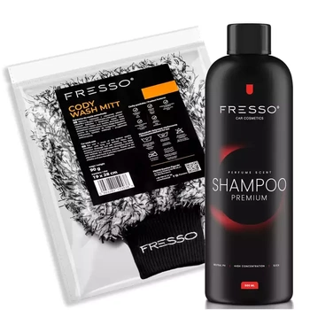 Fresso Shampoo 0.5L + Cody Wash Mitt - Zestaw do mycia samochodu